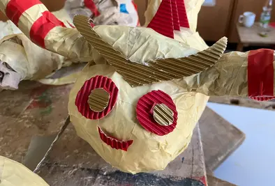 Nahaufnahme eines modellierten Objektes.