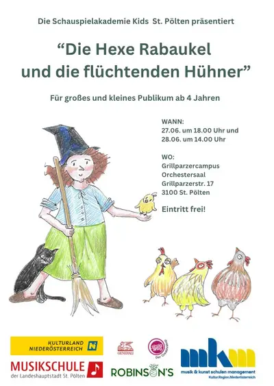 Die Hexe Rabaukel und die flüchtenden Hühner